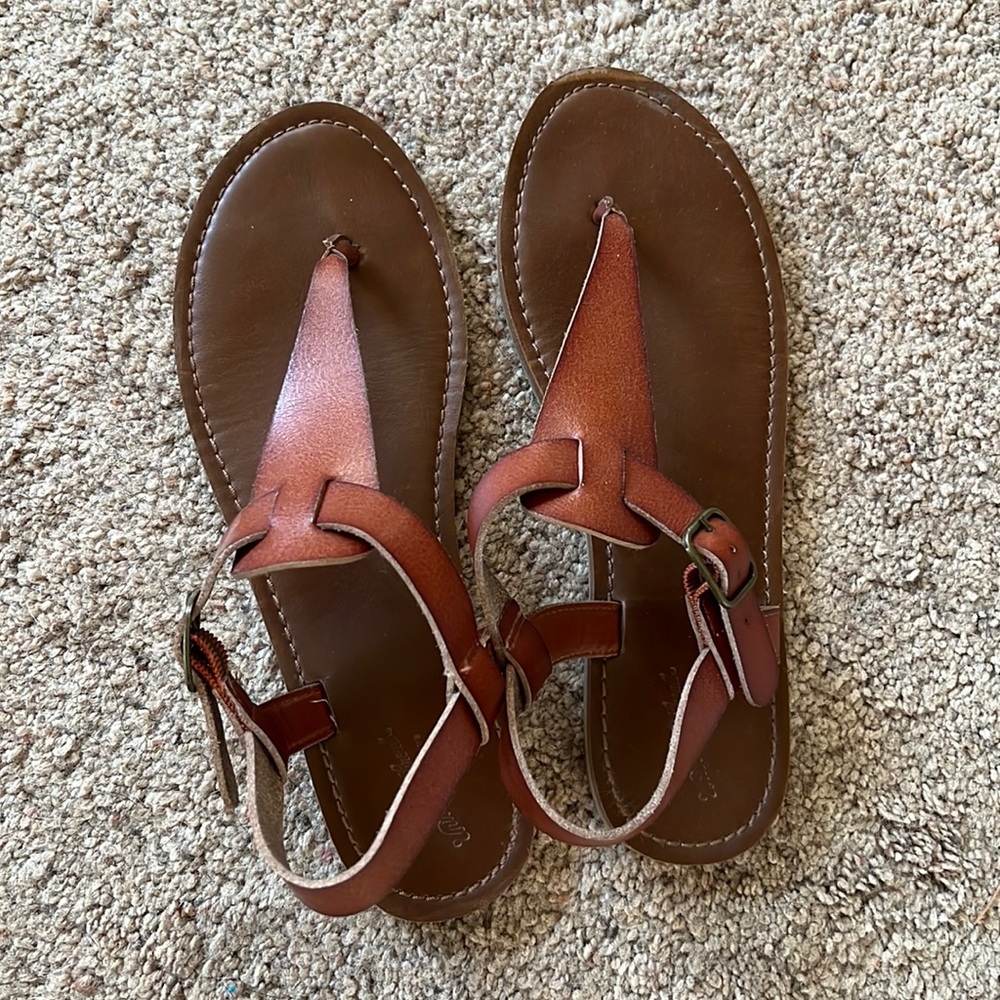 Brown gladiator sandals- 8.5 women’s